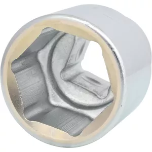 1" sexkant-hylsa. kort. 46mm