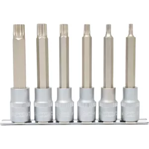 1/2" bit-hylssats. XZN lång. 6-delar. M5-M14