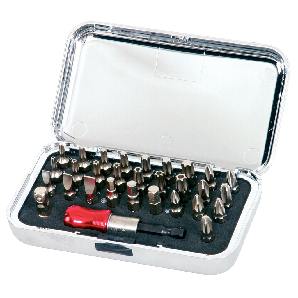 1/4" CHROME Bit-sats. 30-delar
