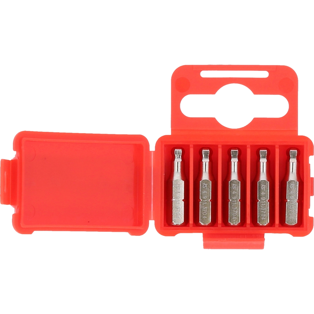 1/4" Bit insex. 25 mm. kulhuvud. 4mm. 5-pack