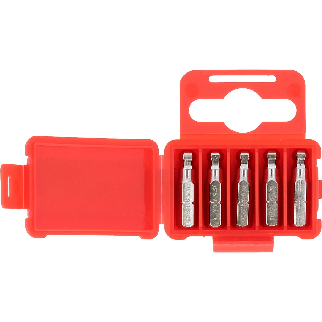 1/4" Bit insex. 25 mm. kulhuvud. 5mm. 5-pack