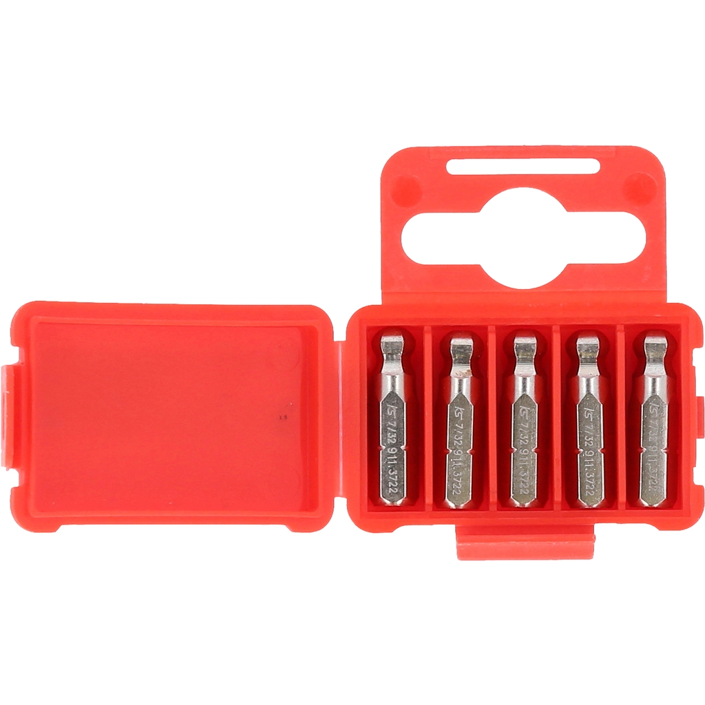 1/4" Bit insex. 25 mm. kulhuvud. 7/32". 5-pack