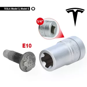 1/4” specialprofilhylsa för Tesla. E10
