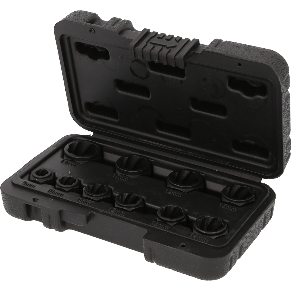 spiralprofil hylsmuttersats. 10-delar. M8-M19