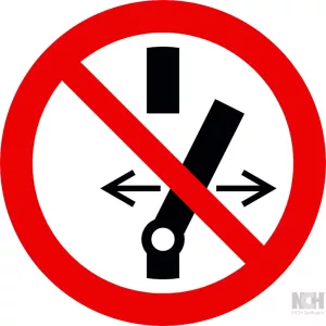 Varningskylt hybrid brytare