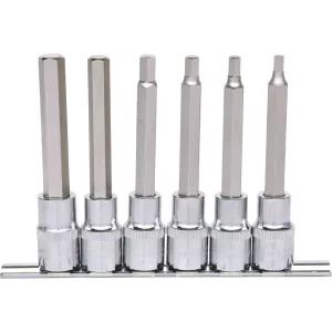 1/2" CHROMEplus bit-hylssats. insex 6-delar. 5-12mm lång