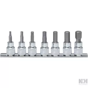 1/4" CHROMEplus Bit-hyls-sats insex. 7-delar. 2.5 - 8 mm