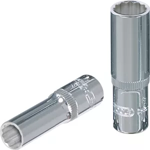 1/4" CHROMEplus 12-kant-hylsa. lång. 1/2"