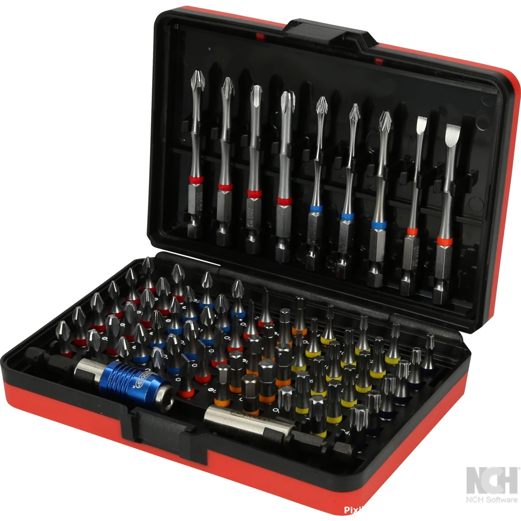 1/4" TORSIONpower bit-box. 71 delar