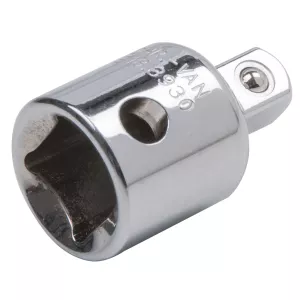 1" CHROMEplus reduceringsadapter. 1"F x 3/4"M