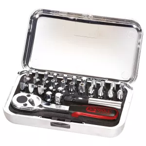 1/4" CHROME Bit-sats. 31-delar. blankpolerade bits