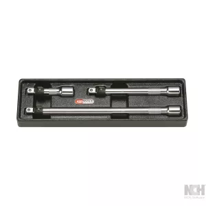 3/8" CHROMEplus förlängningssats med låsning. 3-delar