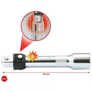 1/2'' CHROMEplus förlängning med spärr. 125mm