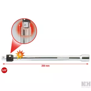 3/8'' CHROMEplus förlängning med spärr. 250mm