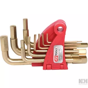 BRONZE plus insex-vinkelstiftnyckel-sats. 9-delar