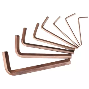 BRONZE plus insex-vinkelstiftnyckel-sats lång. 8-delar