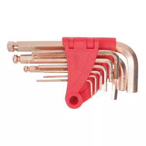 BRONZE plus insex-vinkelstiftnyckel-sats. 8-delar. kulhuvud