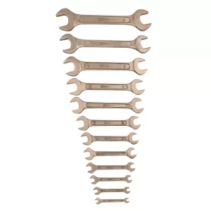 BRONZEplus dubbel-gaffelnyckel-sats. 12-delar