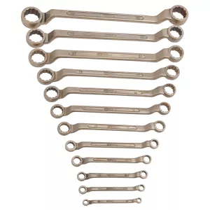 BRONZEplus dubbel-ringnyckel-sats. vinklad. 12-delar 6-32mm