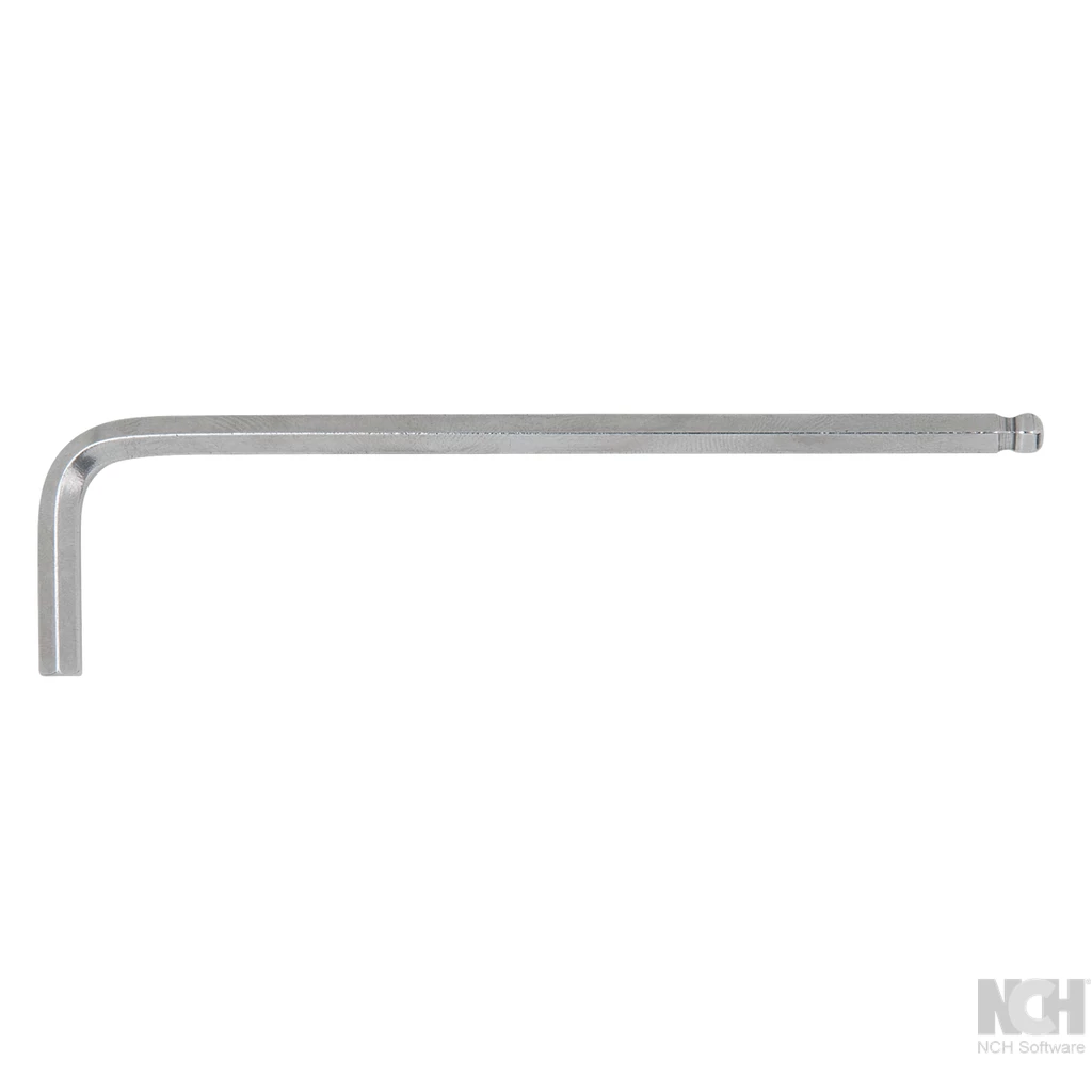ROSTFRITT STÅL insex-vinkelstiftnyckel. 8.0mm. lång