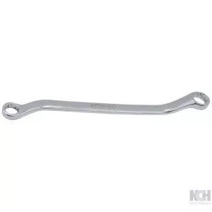 ROSTFRITT STÅL dubbel-ringnyckel. vinklad. 10x12mm