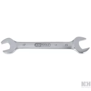 ROSTFRITT STÅL dubbel-gaffelnyckel 10x12mm. vinklad