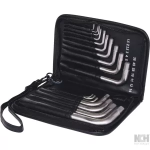 TITANplus vinkelstiftnyckel-sats insex. 17-delar