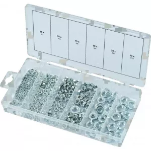 Sortiment ROSTFRIA muttrar. metriska. 300-delar