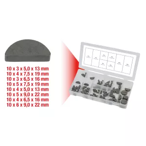 Sortiment fjäderkilar. 80-delar