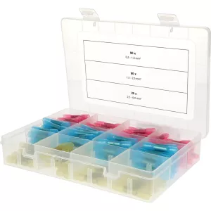 Sortiment krympskarvskoppling. 0.5 mm² - 6.0 mm². 200 delar