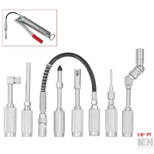 Fettpress-adapter-sats. 7-delar