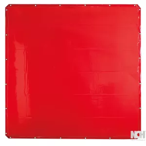 Svetsarskyddsduk. röd