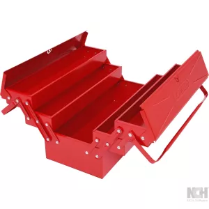 Verktygslåda metall. 5 fack. 420mm