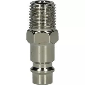 Insticksnippel av metall. 1/4” AG. Europa