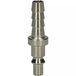 Insticksnippel av metall med slangbussning Ø 10mm. 58mm