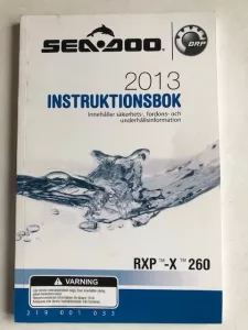 Sea Doo Instruktionsbok
