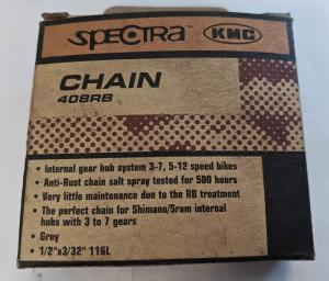 Cykelkedja KMC 408RB, 1/2"x3/32" 116L
