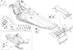 Förstärkning stänkskydd Lynx/Ski-Doo