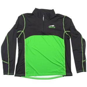 Arctic Cat Men's Performance 1/4 Zip - Black & Green