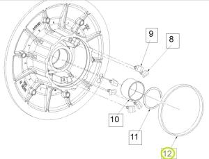 Lagerbussning till sekundärvariator Lynx/Ski-Doo