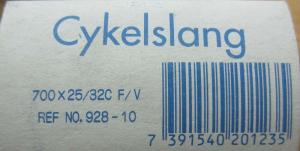 Cykelslang 700 x 25/32C F/V