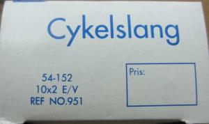 Cykelslang 10 x 2" E/V