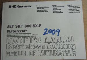 Instruktionsbok Kawasaki Jet Ski 800 SX-R, 2009