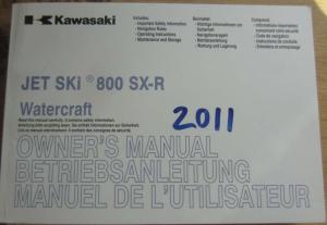 Instruktionsbok Kawasaki Jet Ski 800 SX-R, 2011