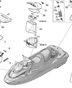 Löstagbart förvaringsfack Sea-Doo