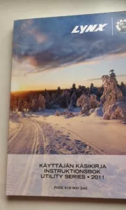 LYNX UTILITY OPERATOR´S GUIDE FIN/SWE