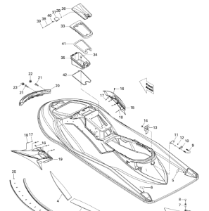 Packning till handskfack, Sea-Doo