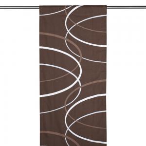 Panelgardin CENTRO, cirkelformer, brun