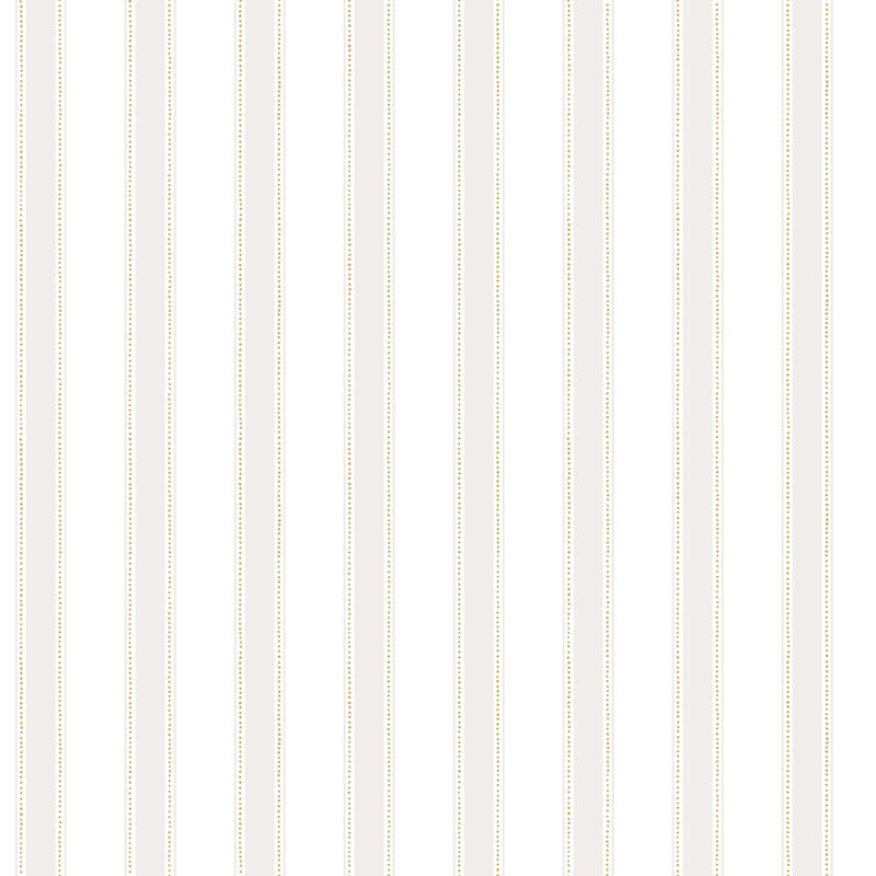 Tapet GUSTAV LIGHT GRAY från Sandbergs, randig i ljust gråbeige och offwhite med guldprickar