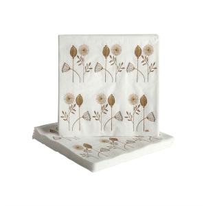 Servett FRÖKAPSEL, i papper, 20st, Stl. 33x33cm, beige